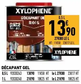 Décapant gel