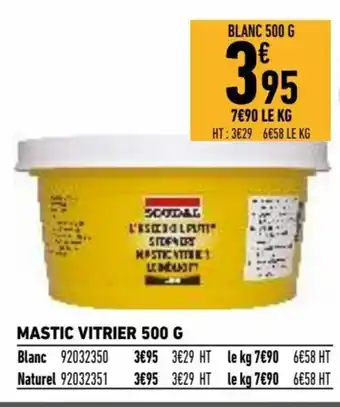 Brico Cash Mastic vitrier 500g offre