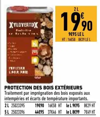 Brico Cash Protection des bois extérieurs offre
