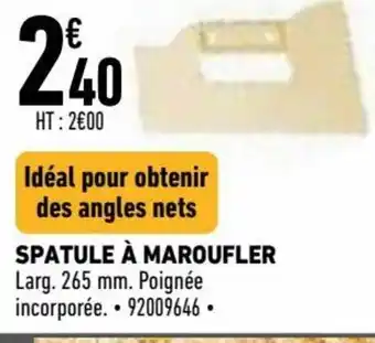 Spatule à maroufler