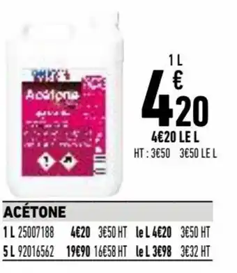Acétone
