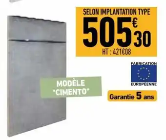 Brico Cash Modèle Cimento offre