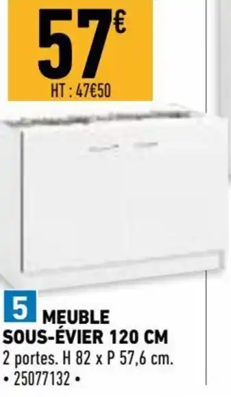 Brico Cash Meuble Sous-évier 120cm offre