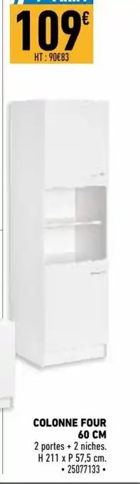 Brico Cash Colonne Four 60cm offre