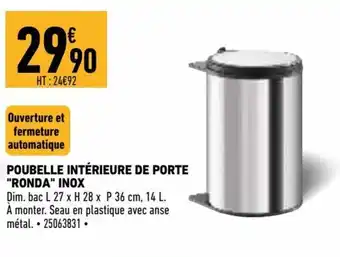 Brico Cash Poubelle Intérieure de Porte offre