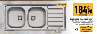 Brico Cash Évier inox à encastrer Line offre