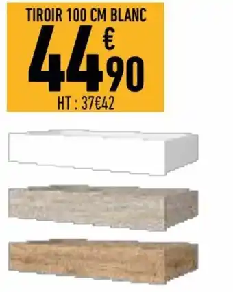 Tiroir 100cm Blanc