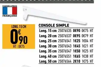 Console Simple
