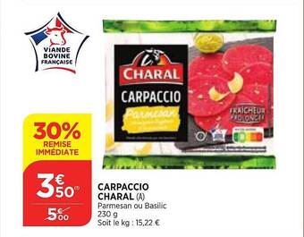 Bi1 Carpaccio Charal offre