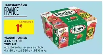 Intermarché Express Yaourt Panier à La Fraise Yoplait offre