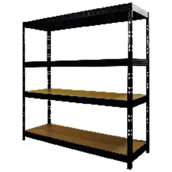 Brico Dépôt Étagère noire h.200 x l.237 x p.60 cm offre