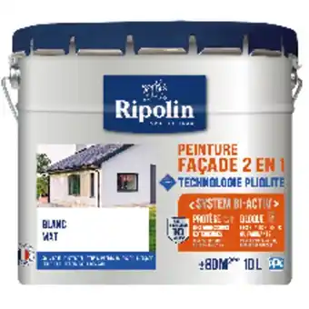 Brico Dépôt Peinture façade pliolite 2 en 1 10 l* offre