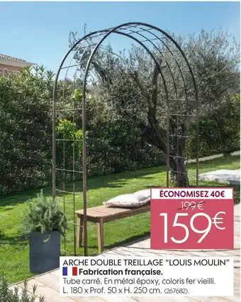 Truffaut Louis moulin arche double treillage offre