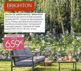 Brighton salon de jardin rayos