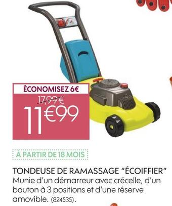 Truffaut Écoiffier tondeuse de ramassage offre