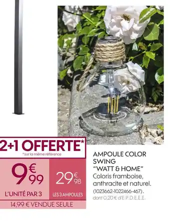 Watt & home ampoule color swing