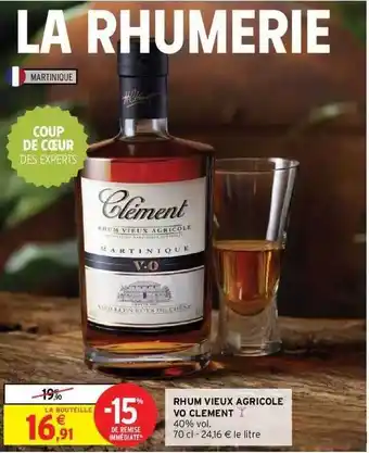 Rhum Vieux Agricole Vo Clément