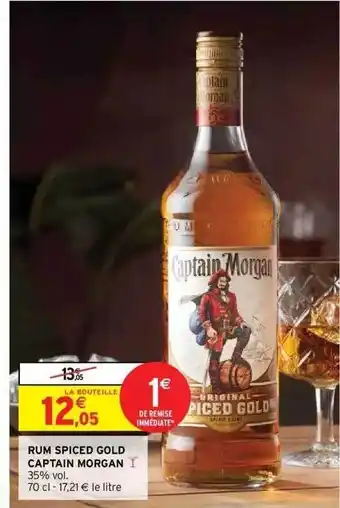 Intermarché Express Rum Spiced Gold Captain Morgan offre