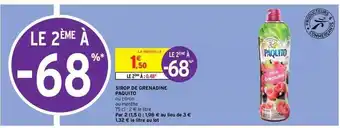 Intermarché Express Sirop De Grenadine Paquito offre