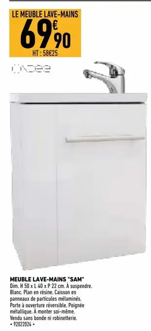 Brico Cash Meuble Lave-Mains Sam offre
