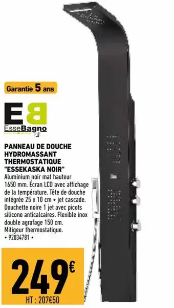 Brico Cash Panneau de Douche Hydromassant offre