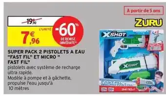 Intermarché Express Super Pack 2 Pistolets à Eau offre