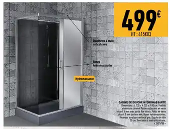 Brico Cash Cabine de Douche Hydromassante offre