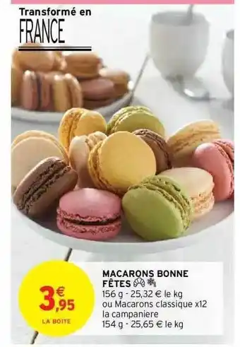 Intermarché Express Macarons Bonne Fêtes offre
