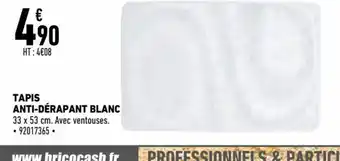 Brico Cash Tapis Anti-Dérapant Blanc offre