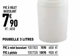 Brico Cash Poubelle 3 Litres offre