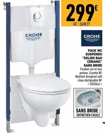 Brico Cash Pack WC Suspendu offre