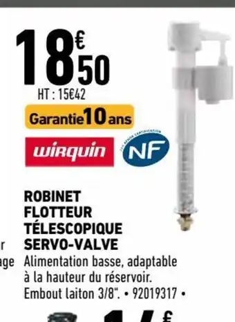 Brico Cash Robinet Flotteur Télescopique offre