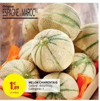 Intermarché Express Melon Charentais offre