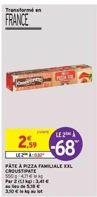 Intermarché Express Pâte à Pizza Familiale Xxl Croustipâte offre