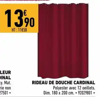 Brico Cash Rideau de Douche Cardinal offre