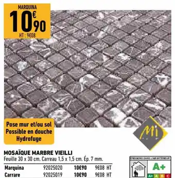 MosaĂŻque Marbre Vieilli