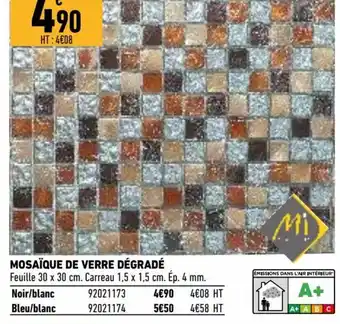 Brico Cash Mosaïque de Verre Dégradé offre
