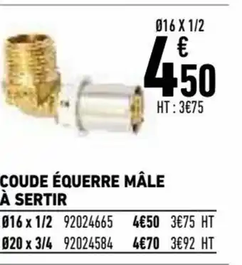 Brico Cash Coude équerre Mâle offre