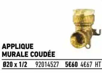 Brico Cash Applique Murale Coudée offre