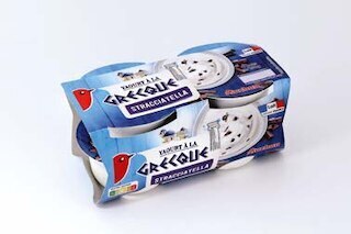 Auchan YAOURT À LA GRECQUE STRACCIATELLA offre