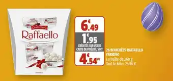 Coccimarket 26 bouchées raffaello ferrero offre