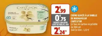 Coccimarket Crème glacée à la vanille de madagascar offre