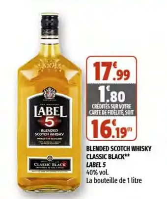 Coccimarket Blended scotch whisky classic black offre