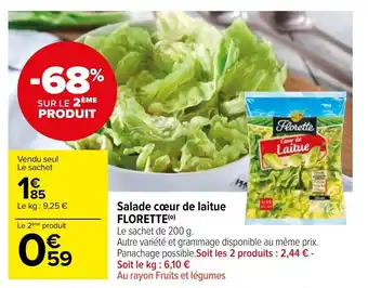 Carrefour Market Salade cœur de laitue FLORETTE offre