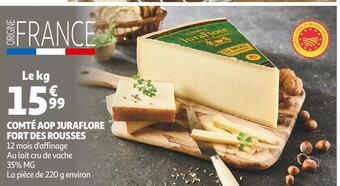 Auchan Juraflore comté aop fort des rousses offre