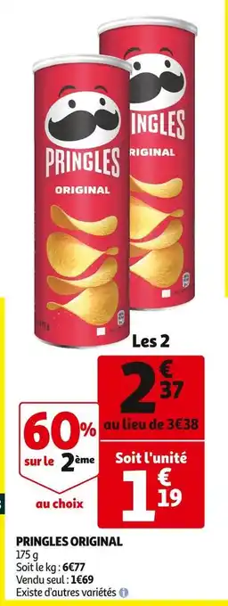 Auchan Pringles pringles original offre