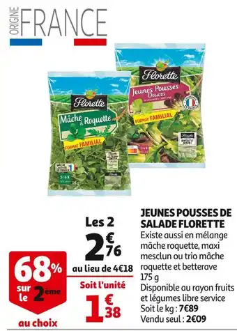 Florette jeunes pousses de salade
