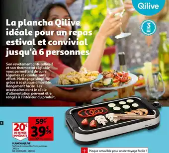 Auchan Qilive plancha offre