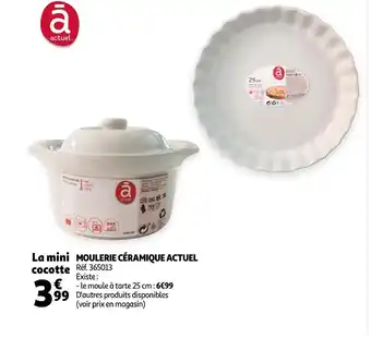 Auchan Actuel moulerie céramique offre