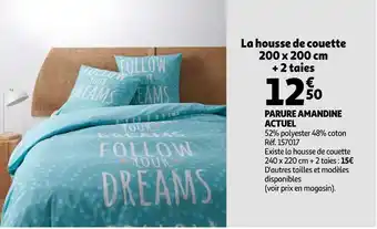 Auchan Actuel parure amandine offre